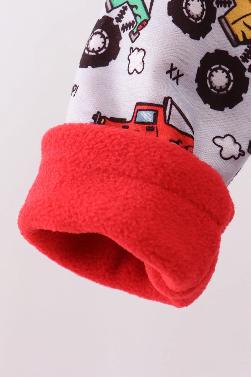 Boys Monster Truck Fleece Hooded Jacket