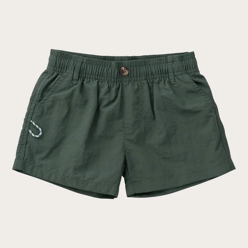 Prodoh Boys' Outrigger Performance Short in Camping Green