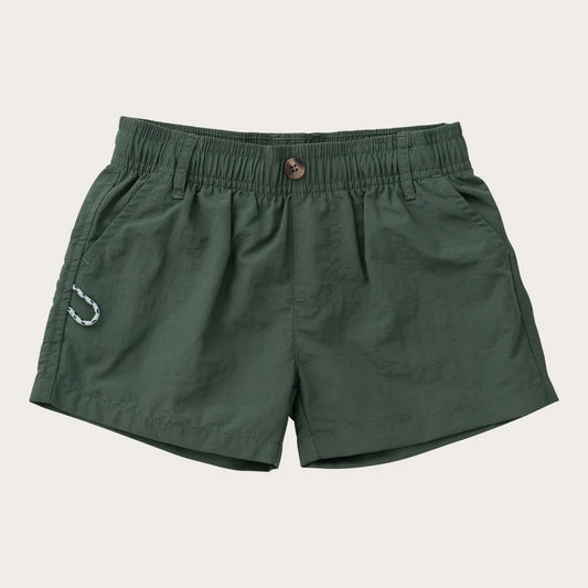 Prodoh Boys' Outrigger Performance Short in Camping Green
