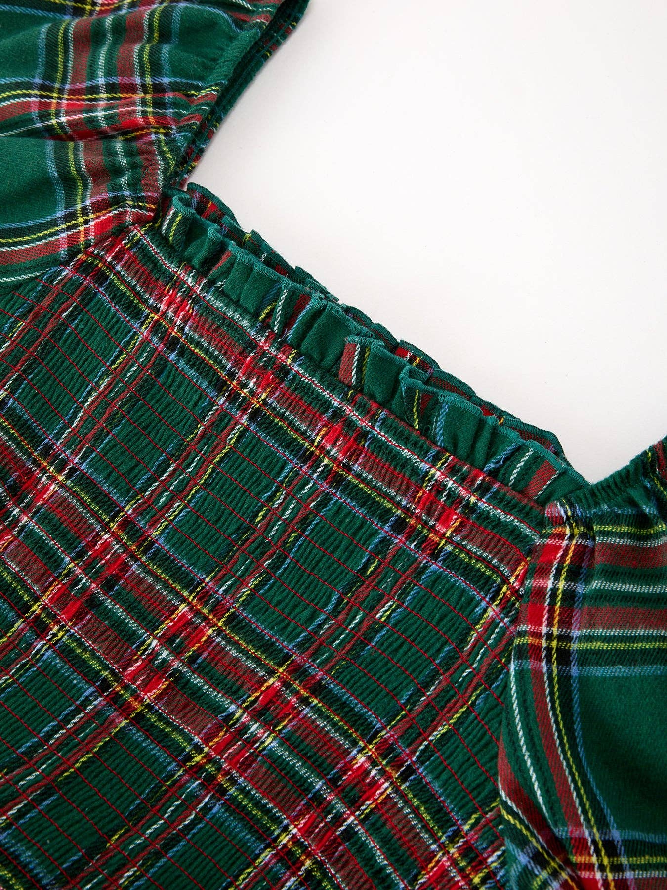 Green Plaid Mommy and Me Matching Dress | Adult