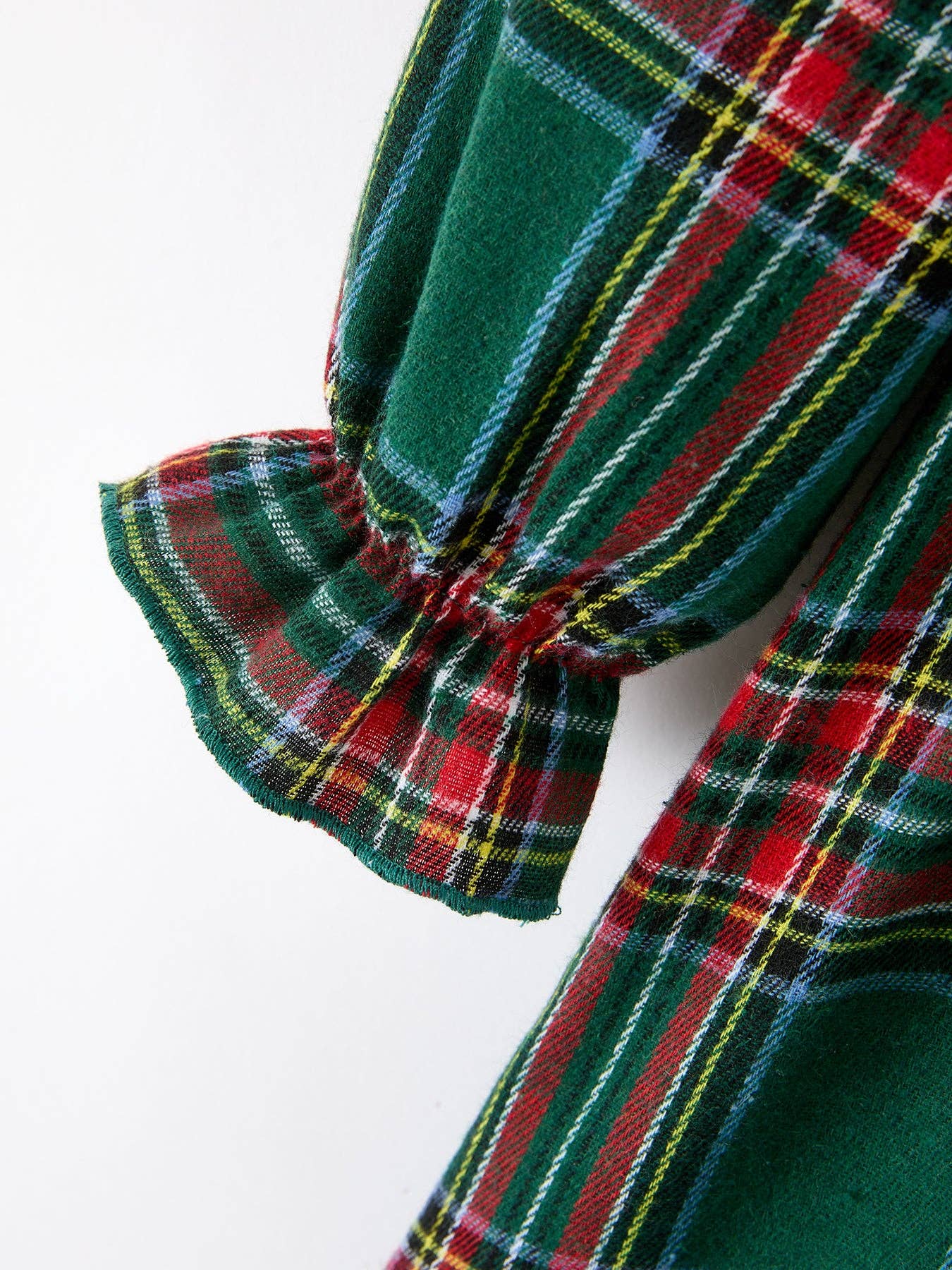 Girls' Green Plaid Mommy and Me Matching Dress