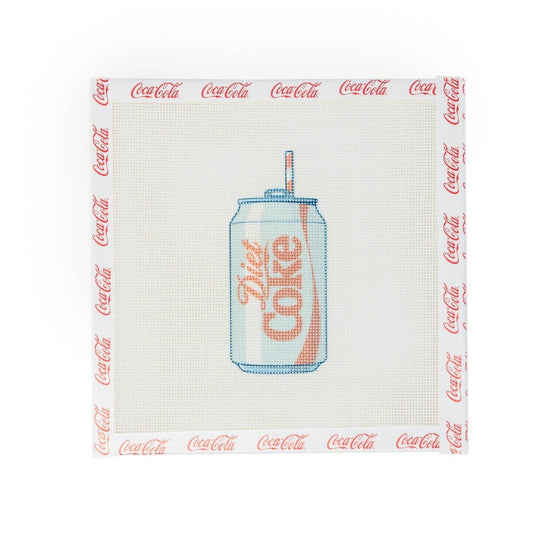Diet Coke Can Needlepoint Canvas | Licensed Coca-Cola® Product
