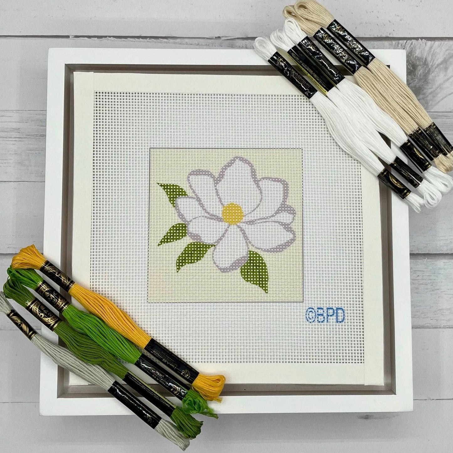 Magnolia Needlepoint Design