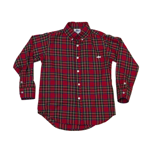 Boys' Carter Red Plaid Oxford Button-Down Shirt