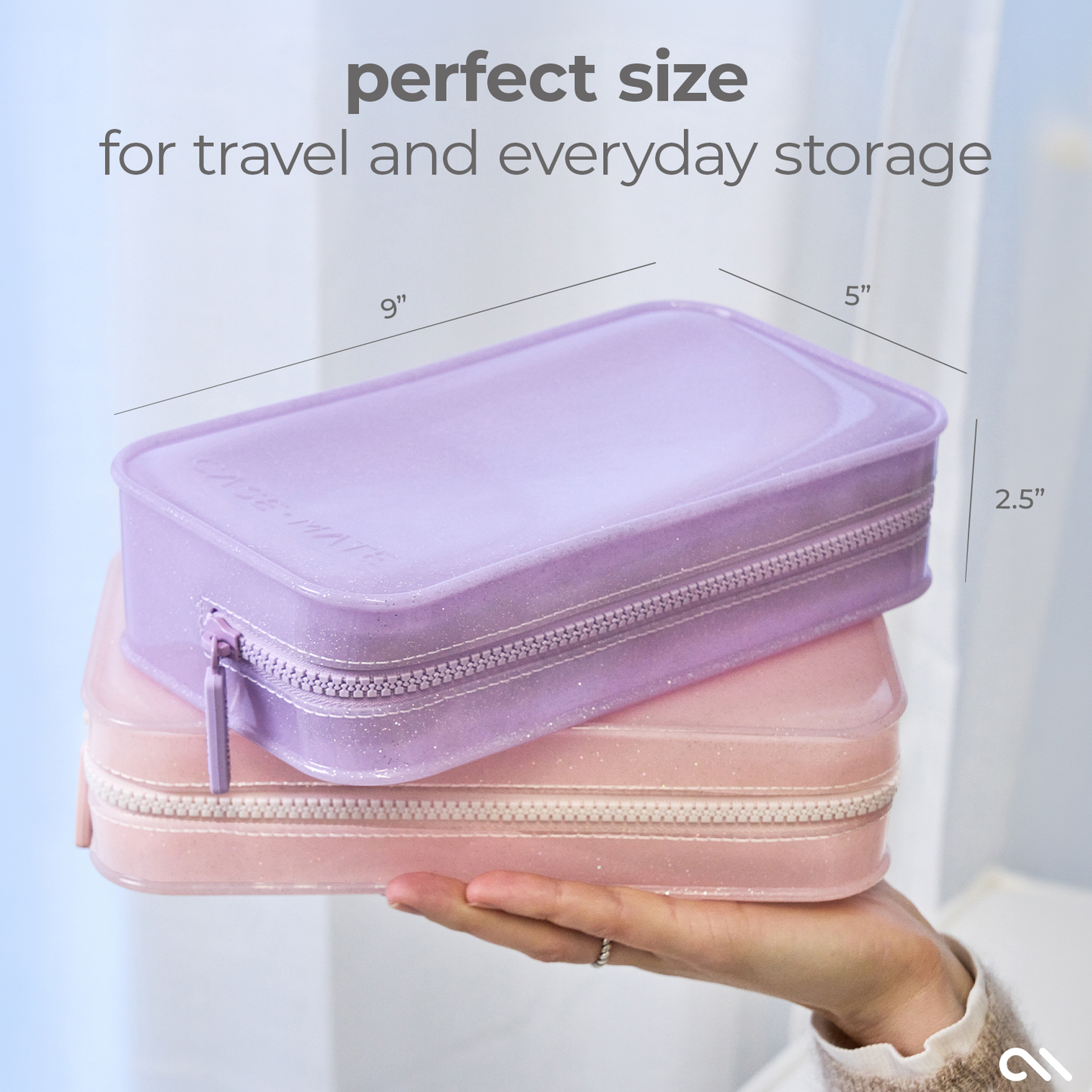 Case-Mate Jelly Makeup Bag: Carolina Blue