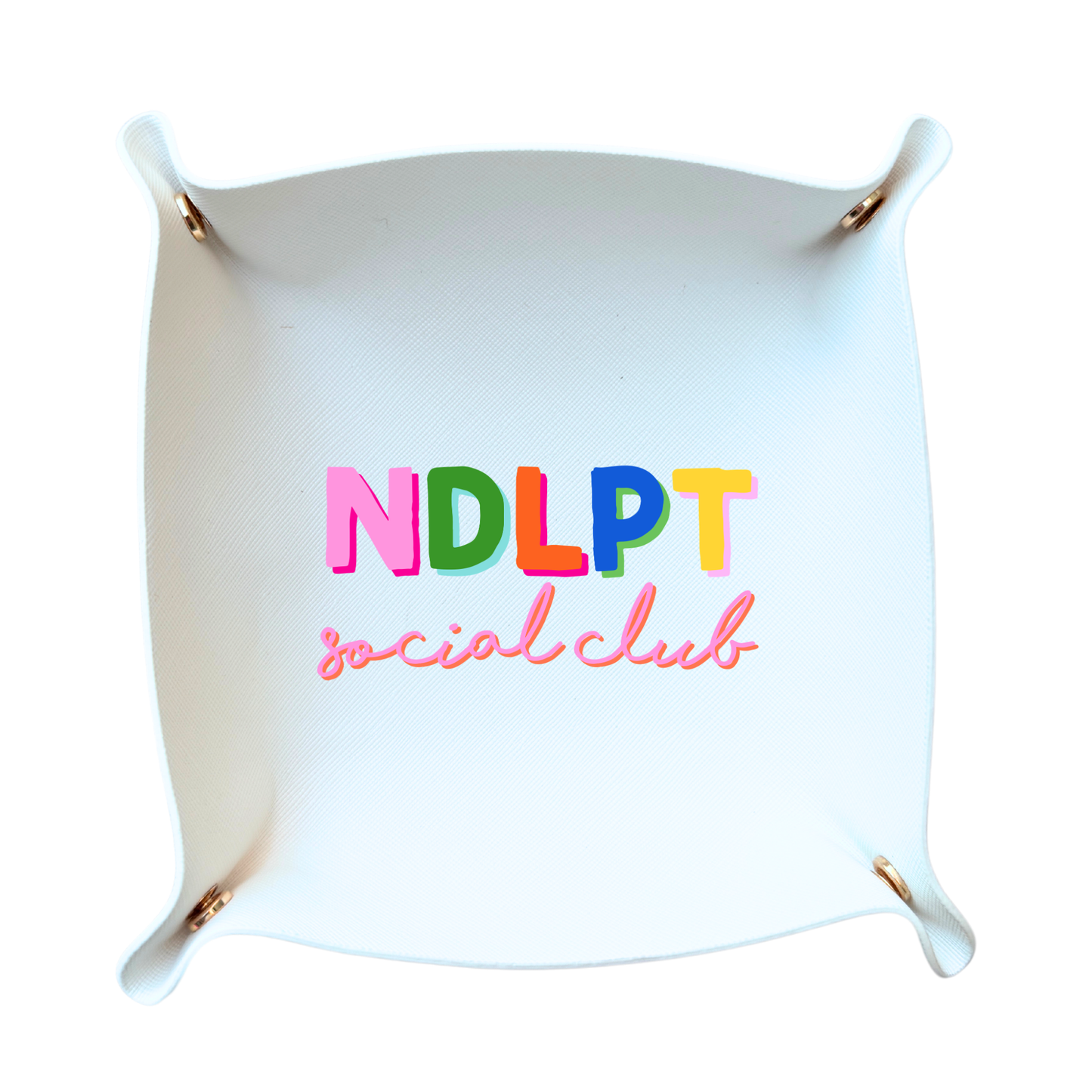 Needlepoint Social Club Valet Tray