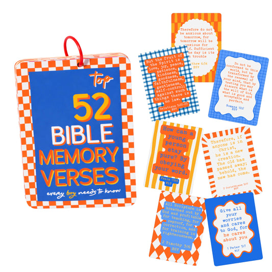 Kids Bible Memory Cards – Top 52 Bible Verses Christian Gift for Kids